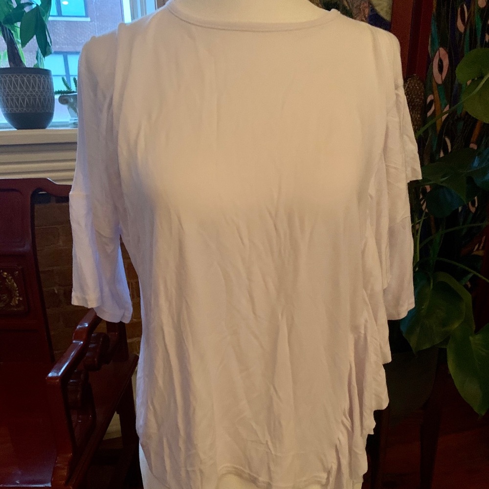 Nastygal Asymmetric Ruffle T Shirt